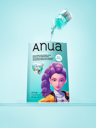 Anua K-Pop Demon Hunters PDRN + Hyaluronic Acid Capsule 100 Serum Mask Moisturising face sheet mask to brighten and smooth the skin
