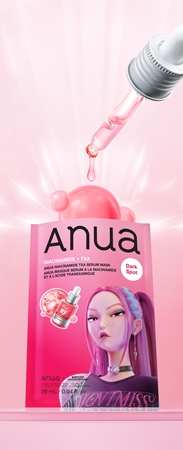 Anua K-Pop Demon Hunters Niacinamide TXA Serum Mask Brightening Face Sheet Mask with moisturising effect