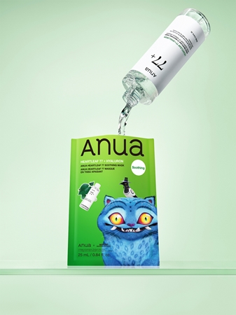 Anua K-Pop Demon Hunters Heartleaf 77% Soothing Mask Moisturising face sheet mask with soothing effect