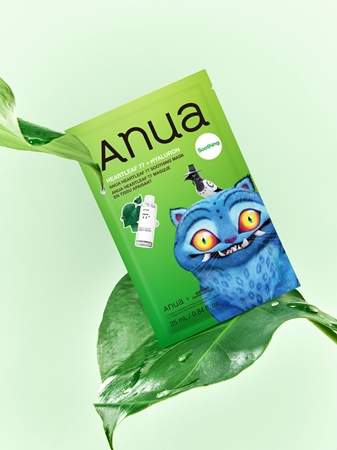 Anua K-Pop Demon Hunters Heartleaf 77% Soothing Mask Moisturising face sheet mask with soothing effect
