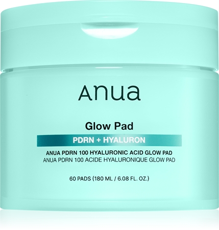 Anua PDRN 100 Hyaluronic Acid Glow Pad toner pads for hydrating and firming skin