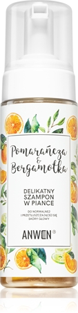 Anwen Orange & Bergamot очищаюча пінка для нормального та жирного волосся
