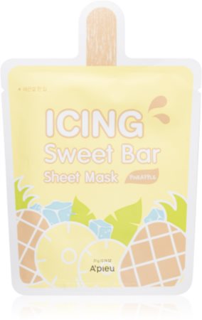 A´pieu Icing Sweet Bar Mask Pineapple Zellschichtmaske mit erfrischender Wirkung