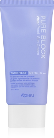 A’pieu Pure Block crema solar resistente al agua para rostro SPF 50+