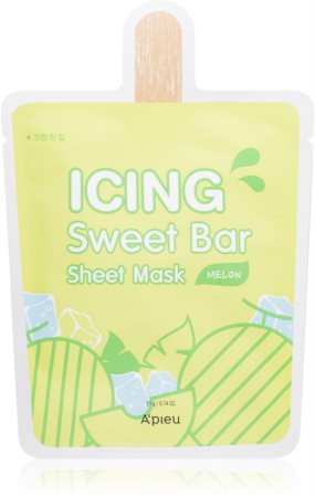 A’pieu Icing Sweet Bar Mask Melon masque apaisant en tissu