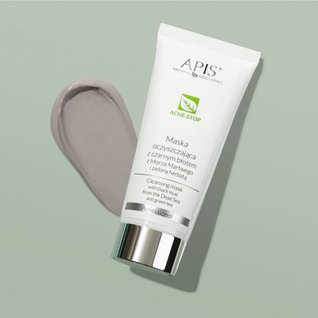 Apis Natural Cosmetics Acne-Stop Professional máscara de limpeza profunda para pele oleosa propensa a acne