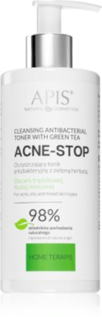 Apis Natural Cosmetics Acne-Stop Home TerApis tónico de limpeza calmante para pele oleosa e problemática