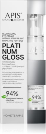 Apis Natural Cosmetics Platinum Gloss crema revitalizante para contorno de ojos antibolsas y antiojeras