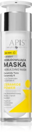 Apis Natural Cosmetics Ceramide Power Máscara cremosa restauradora de noite com ceramides