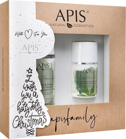 Apis Natural Cosmetics Cannabis Home Care gift set for the face