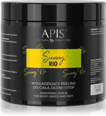 Apis Natural Cosmetics SUNNY RIO glotninamasis kūno šveitiklis