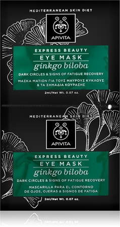 Apivita Express Beauty Ginkgo Biloba oční maska proti otokům a tmavým kruhům