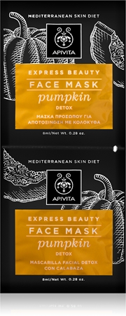Apivita Express Beauty Pumpkin pleťová maska s detoxikačným účinkom