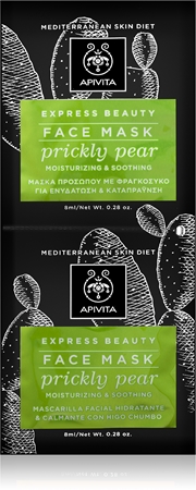 Apivita Express Beauty Prickly Pear intensiv feuchtigkeitsspendende Gesichtsmaske