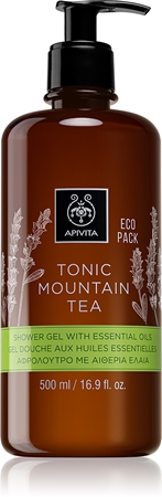 Apivita Tonic Mountain Tea nežni gel za prhanje z eteričnimi olji