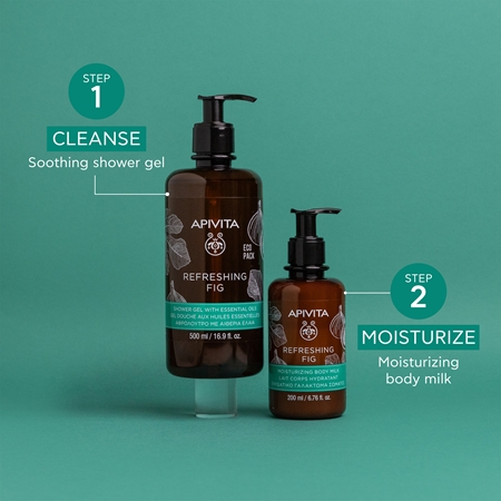 Apivita Refreshing Fig Shower Gel osvježavajući gel za tuširanje s esencijalnim uljem