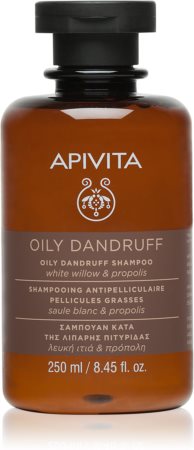 Apivita Holistic Hair Care White Willow & Propolis Schampo mot mjäll För fett hår