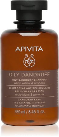 Apivita Holistic Hair Care White Willow & Propolis σαμπουάν κατά της πιτυρίδας για λιπαρά μαλλιά