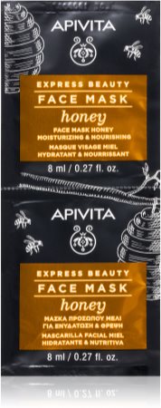 Apivita Express Beauty Honey hydratační a vyživující maska na obličej