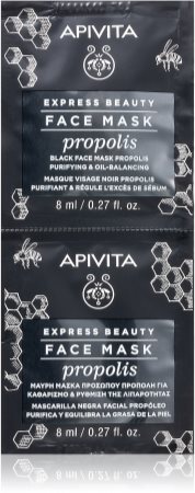 Apivita Express Beauty Propolis máscara negra de limpeza para pele oleosa