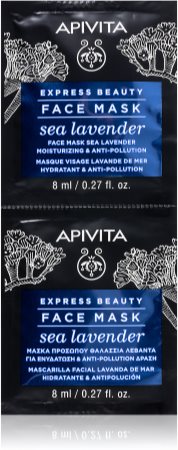 Apivita Express Beauty Sea Lavender máscara facial com efeito hidratante