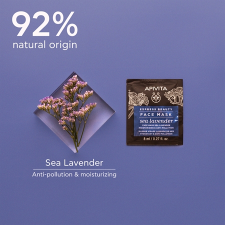 Apivita Express Beauty Moisturizing Face Mask Sea Lavender maseczka do twarzy o działaniu nawilżającym