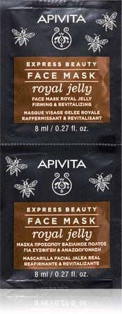 Apivita Express Beauty Royal Jelly máscara facial revitalizante com efeito reafirmante