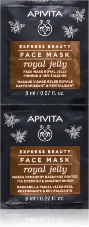 Apivita Express Beauty Royal Jelly revitalizační pleťová maska se zpevňujícím účinkem