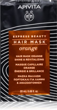 Apivita Express Beauty Orange máscara para cabelo revitalizadora