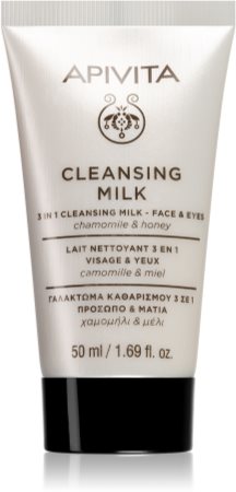 Apivita Cleansing Chamomile & Honey Mleczko oczyszczające 3 w 1 do twarzy i okolic oczu