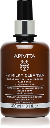 Apivita Cleansing Milk Face & Eyes čisticí mléko 3 v 1 na obličej a oči