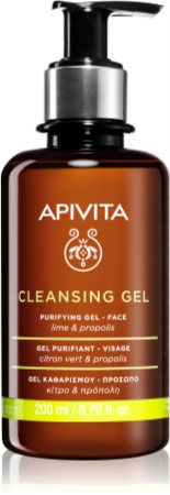 Apivita Cleansing Propolis & Lime очищуючий гель для комбінованої та жирної шкіри