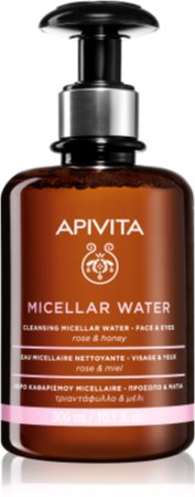 Apivita Cleansing Rose & Honey woda micelarna do twarzy i okolic oczu