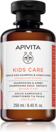 Apivita Kids Pomegranate & Honey champú y acondicionador 2 en 1 para niños