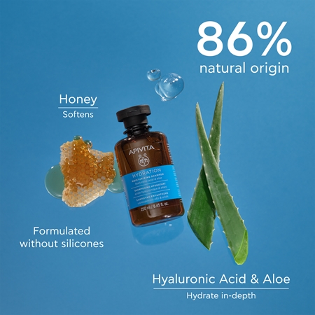 Apivita Hydration Moisturizing Shampoo hydratisierendes Shampoo für alle Haartypen