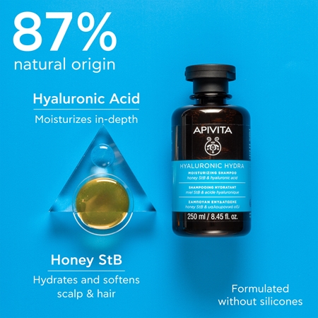 Apivita Hyaluronic Hydra Moisturizing Shampoo Moisturizing Shampoo