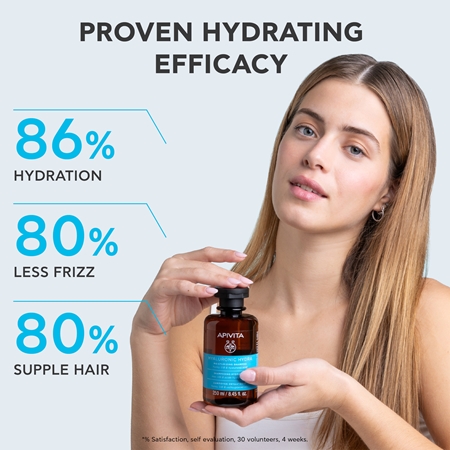 Apivita Hyaluronic Hydra Moisturizing Shampoo хидратиращ шампоан