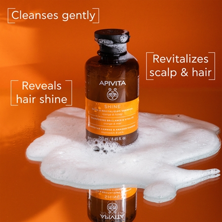 Apivita Shine and Revitalizing Shampoo szampon rewitalizujący do wzmocnienia włosów i nadania im większego połysku