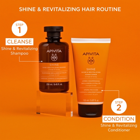 Apivita Shine and Revitalizing Shampoo szampon rewitalizujący do wzmocnienia włosów i nadania im większego połysku