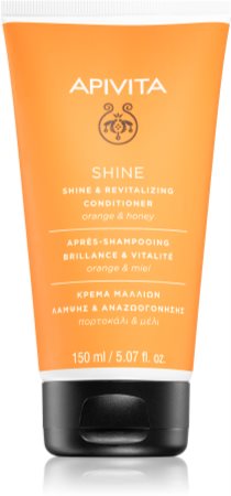 Apivita Holistic Hair Care Orange & Honey revitalisierender Conditioner, um dem müden Haar seine Strahlkraft zurückzugeben