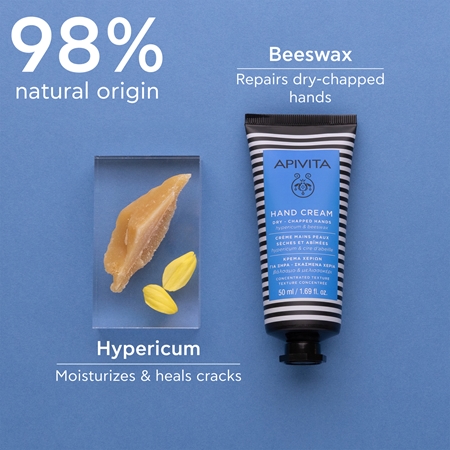 Apivita Hand Care Hand cream for Dry-Chapped Hands intensywny krem do rąk o działaniu nawilżającym