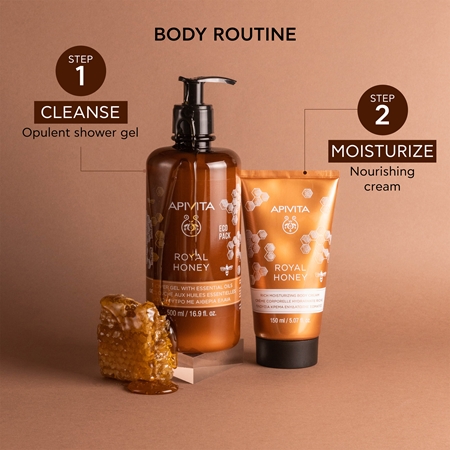 Apivita Royal Honey Creamy Shower Gel moisturising shower gel with essential oils