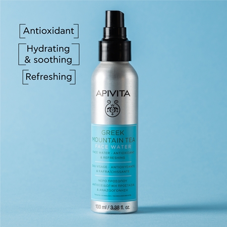 Apivita Greek Mountain Tea Face Water antyoksydacyjna mgiełka nawilżająca