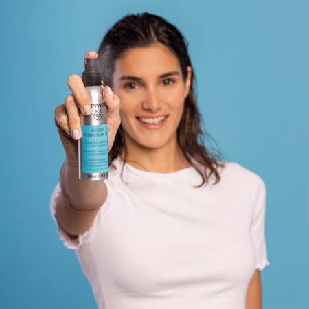 Apivita Greek Mountain Tea Face Water antyoksydacyjna mgiełka nawilżająca
