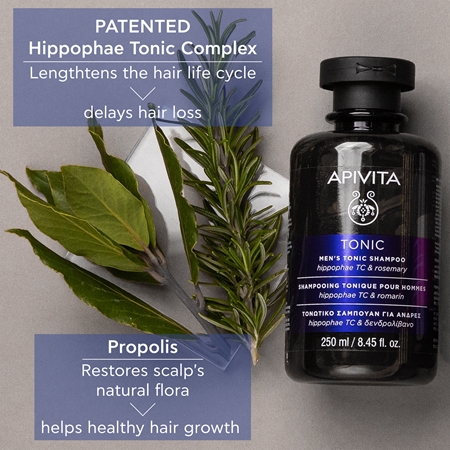 Apivita Tonic Men's Tonic Shampoo σαμπουάν κατά της τριχόπτωσης