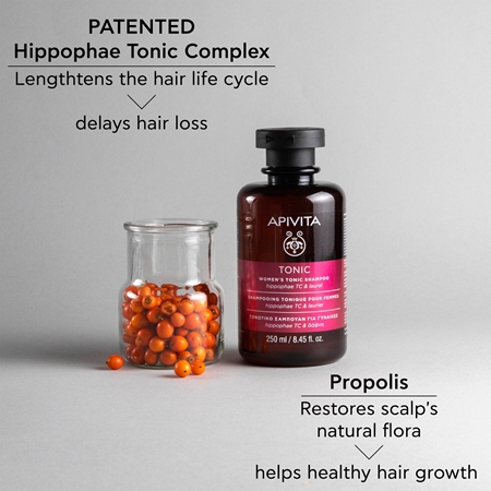 Apivita Tonic Women's Tonic Shampoo Shampoo gegen Haarausfall