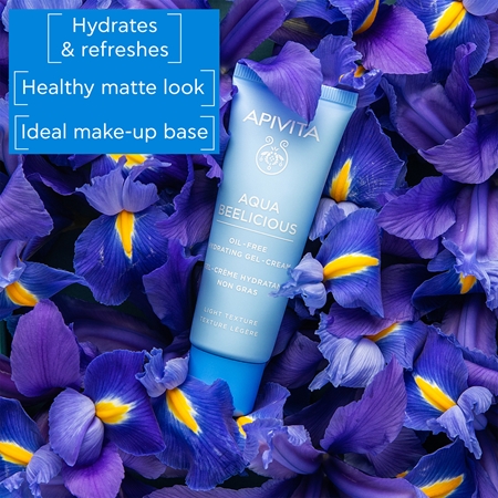 Apivita Aqua Beelicious Oil-Free Hydrating Gel-Cream Ligth зволожуючий крем-гель не містить олії