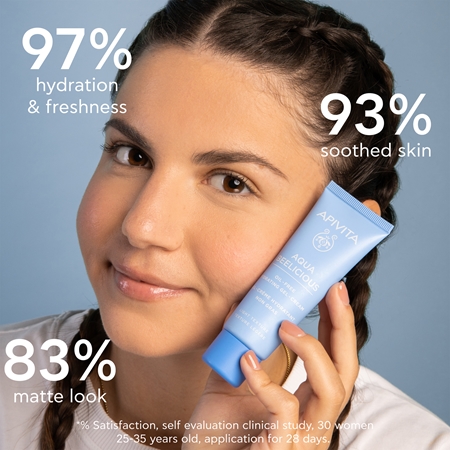 Apivita Aqua Beelicious Oil-Free Hydrating Gel-Cream Ligth зволожуючий крем-гель не містить олії