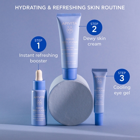 Apivita Aqua Beelicious Oil-Free Hydrating Gel-Cream Ligth зволожуючий крем-гель не містить олії
