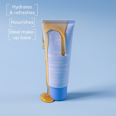 Apivita Aqua Beelicious Comfort Hydrating Cream Rich crema facial nutritiva de día y noche hidratante